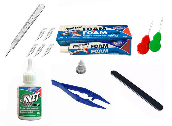 Microaces Deluxe Building Tool & Glue Pack