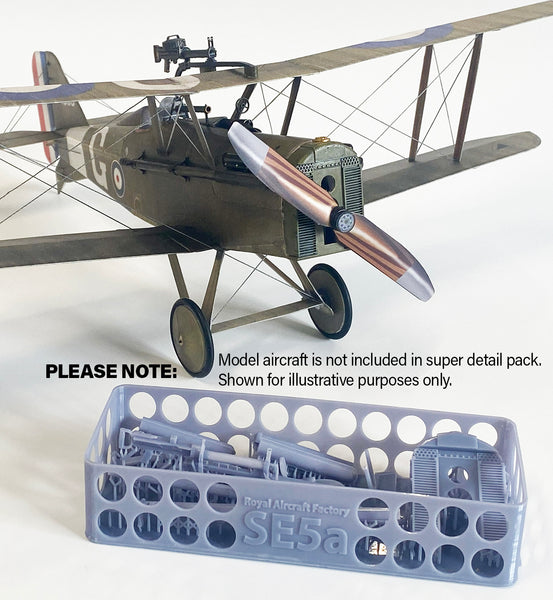 Super Detail Pack - SE5a Radiator, Exhaust, Gun Sight and MGs